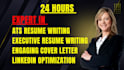 write ats resume writing, cover letter and optimize executive resume writing