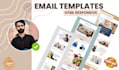 design a professional HTML email templates or newsletter