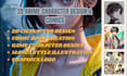 design 2d manga character illustration game art anime graphics design comic book