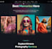 photographer website design with booking
