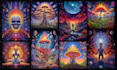 design ai based psychedelic album cover poster