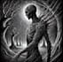 dark fantasy art with unique, intricate details