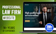 create a professional law firm website