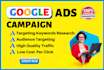 create and optimize and manage your google ads search campaign