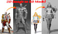 do 3d character modeling, 2d image drawing to 3d model, 3d stl for 3d printing
