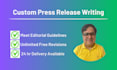 write press release following editorial guidelines for pr writing