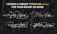design a personalized signature logo