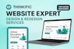 thinkific website design, redesign course layout, and mobile optimization