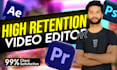 do professional video editing and post production