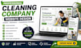 design a cleaning company website for more bookings and customers