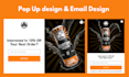 design signup form and high quality email marketing template