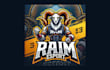 do awesome ram esport mascot logo with express delivery