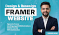 design, develop, fix framer website, framer landing pages,figma to framer expert