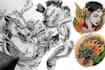 draw a unique and custom tattoo design