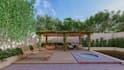 design front yard, back yard, swimming pool landscape design 3d render