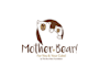 design unique mother bear logo