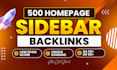 provide homepage blogroll sidebar backlinks