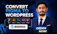 convert figma, PSD, xd, HTML or PDF to wordpress elementor pro pixel perfect
