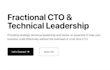 provide fractional cto services for scalable systems and technical strategy