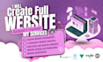 create a full stack website based on your request