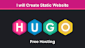 build a hugo static website for you