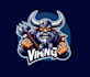 design high quality viking mascot logo with free source file