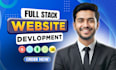 do custom website development as full stack developer frontend backend developer