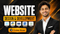 build website design, website development as a full stack developer