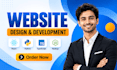 build website design, website development as a full stack developer