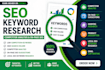 do keyword research,competitor analysis and on page SEO