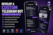 develop a custom telegram bot