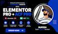 develop custom dynamic wordpress website with elementor pro and acf pro