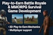 build play to earn battle royale game, mmorpg open world survival shooting game