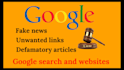 remove negative unwanted bad content from google search under dmca