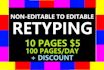 convert pdf to word, ms excel data entry typing, file conversion, copy paste