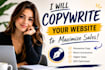 copywrite your website to maximize sales