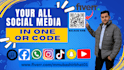 combine all your social media links into one qr code easy to share code