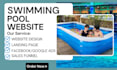 build swimming pool website construction website pool website cleaning website
