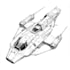 draw high quality spaceship concept