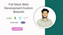 build rebuild full stack website custom website development react, node, next js