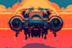 esign spaceship, sci fi illustration and sci fi art