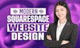 create modern squarespace website design, redesign squarespace website