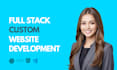 do website development, full stack developer frontend developer