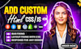 add custom HTML, CSS and js code to wordpress, shopify, squarespace, wix website