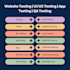 do website testing UI UX testing app testing QA testing