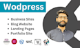 develop business website, landing page and blog website