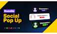 create professional animated follow overlays for twitch, kick and youtube