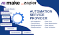 create make com scenario or zapier zap to automate tasks