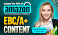 design amazon a plus content, amazon ebc and amazon listing images