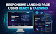 build a react tailwind landing page